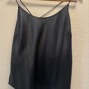 Victoria's Secret Black Camisole with Leopard Pattern